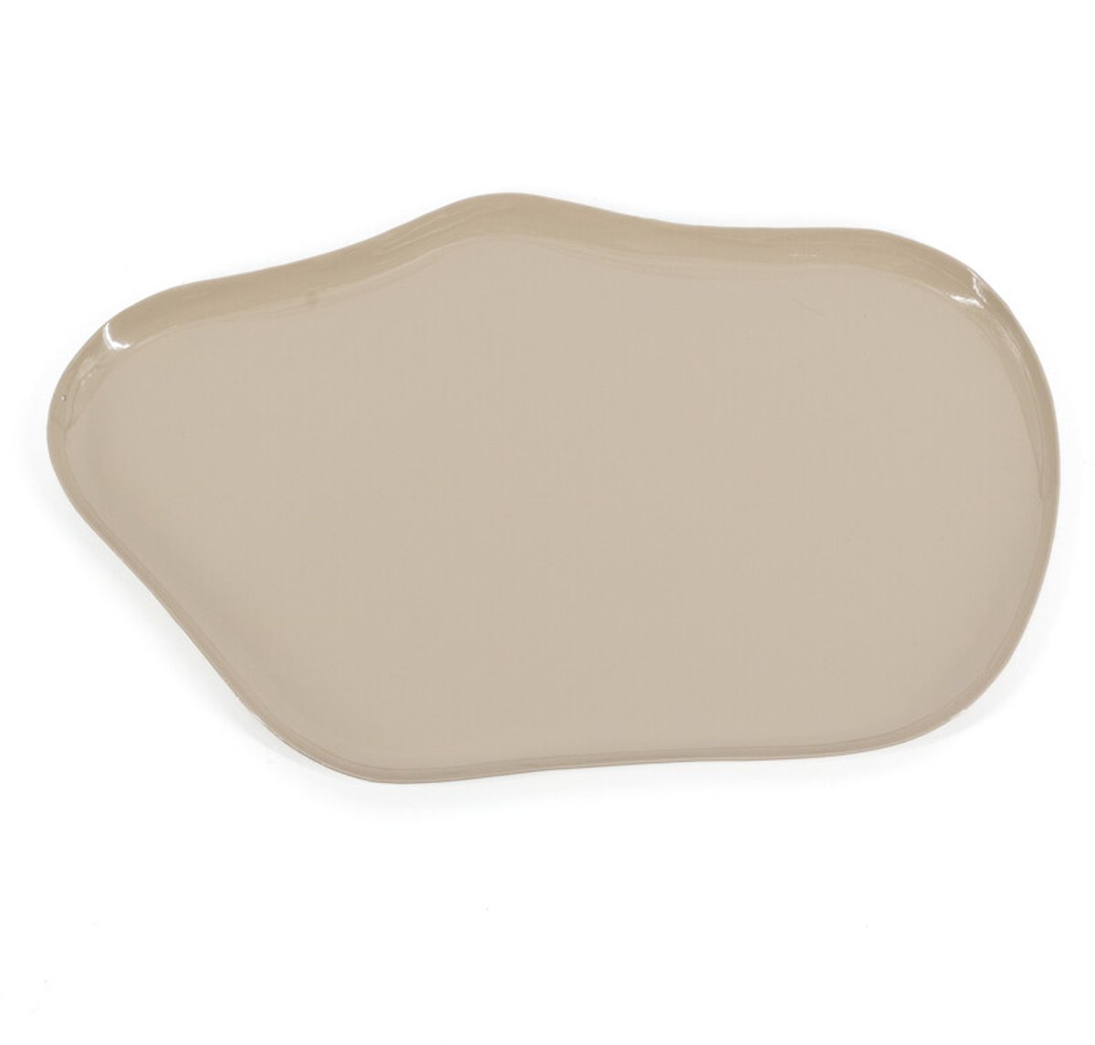 Metalen dienblad Kiri glossy sand