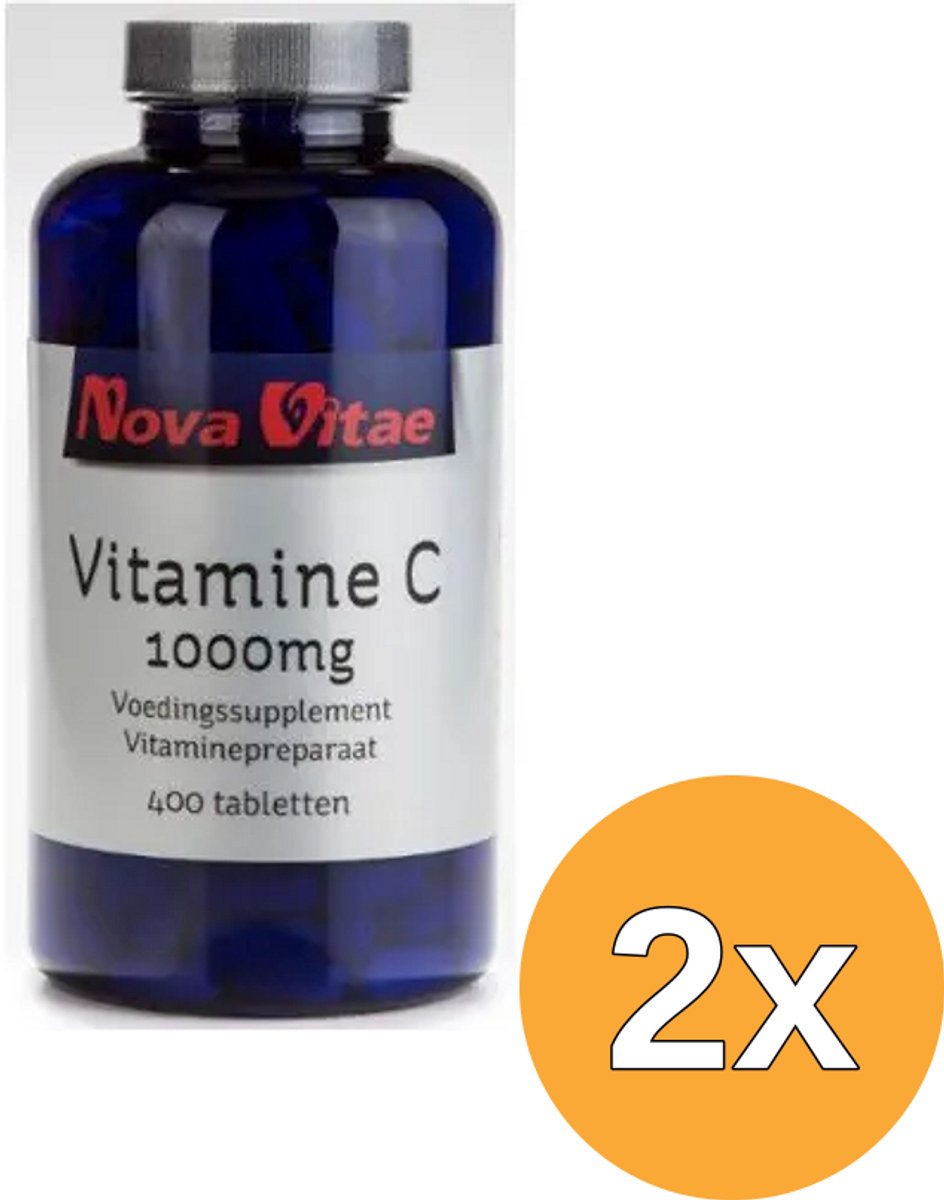 2x Nova Vitae Vitamine C 1000 mg (400 tabletten)