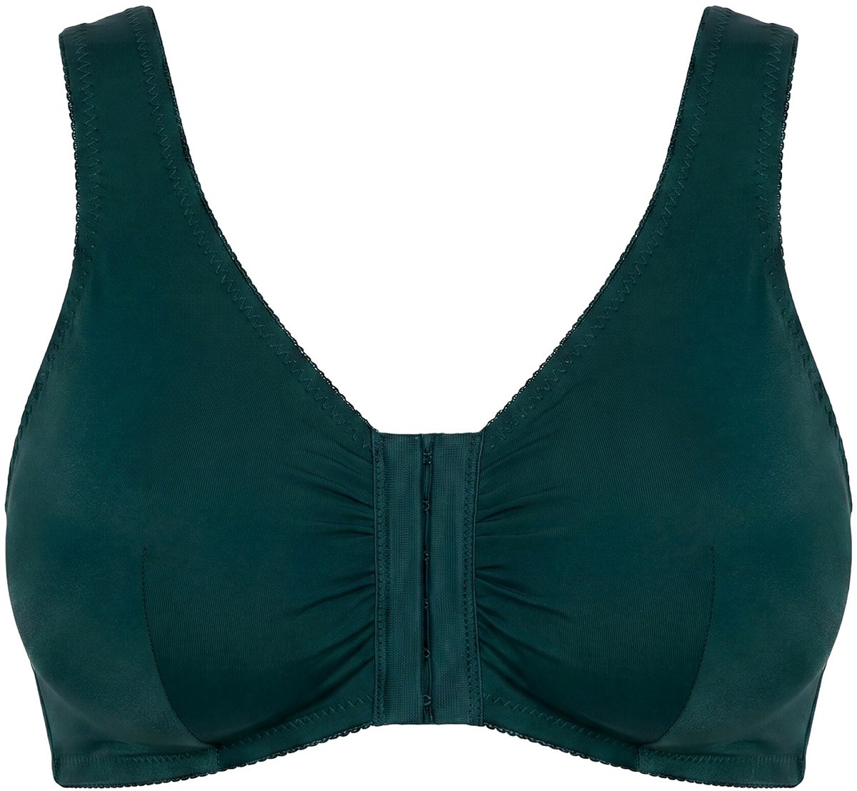 Ulla Popken Dames - Bustier borstvoedingsbeha voorsluiting - Middernacht groen