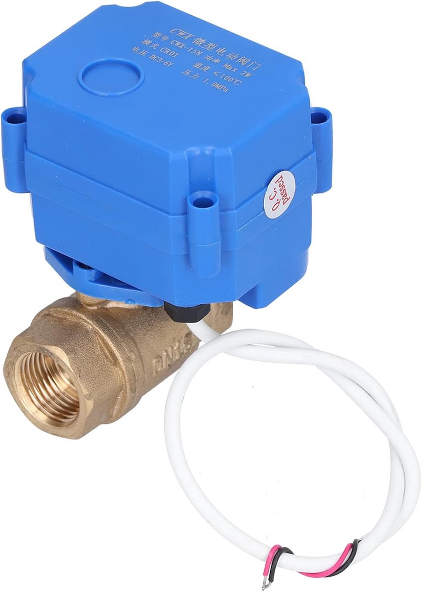 Gemotoriseerde Kogelkraan - Messing Klep - Waterbehandeling - IP67 Bescherming - DN15 - Messing