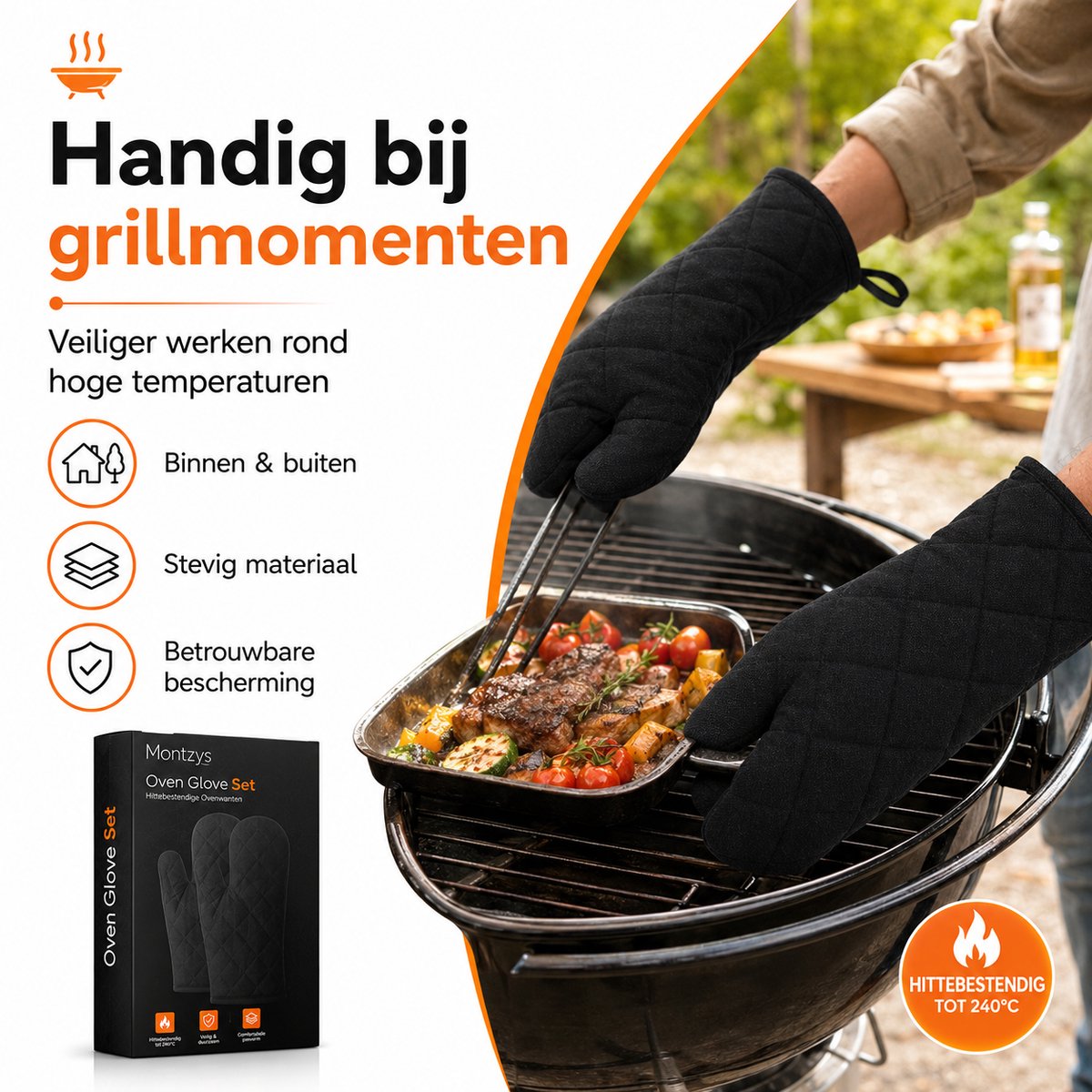 Montzys Montzys BBQ Ovenwanten Set - afbeelding 2
