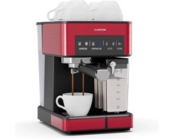Espressomachine met Melkopschuimer - Koffiezetapparaat - Genieten van Koffie - 20 Bar Pompdruk - 1.8 Liter Tank - Rood