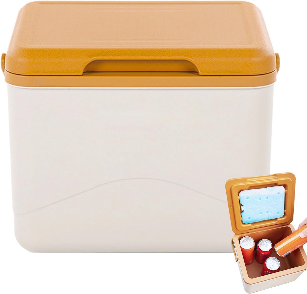 Isolatiebox - Koelbox - Outdoor activiteiten - Verbeterde koelprestaties - 5 Liter - Wit