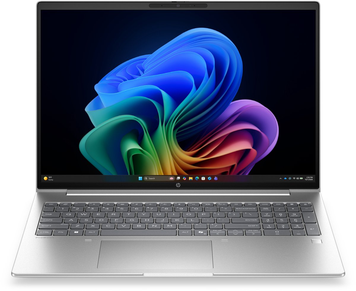 HP ProBook 4 G2i Next Gen AI Copilot+ PC Intel Core Ultra 5 322 Laptop 40,6 cm (16") WUXGA 16 GB DDR5-SDRAM 512 GB SSD Wi-Fi 7 (802.11be) Windows 11 Pro Zilver QWERTY