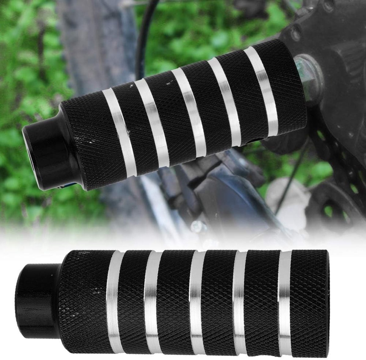 Fietsvoetsteunen - Stuntpinnen Fietsaccessoires - Fietsen Verbeteren - Duurzame Metaalconstructie - 11 cm lengte - Zwart