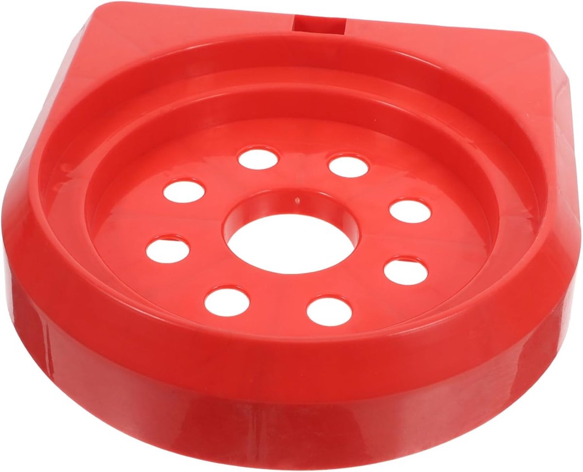 Brandblusser Basis - Brandblusser Steun - Veilige Opslag - Antikantelfunctie - 22 x 21.5 x 5 cm - Rood