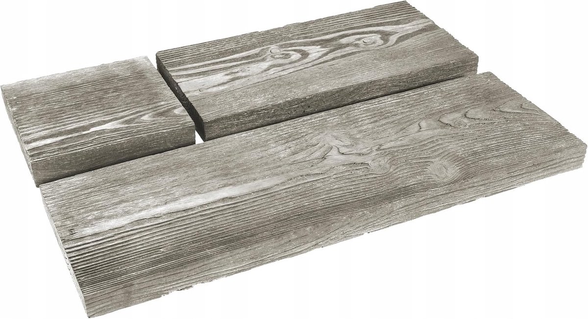 Terrastegel Imitatie Hout - Betonnen Buiten vloer - Tuin Aankleden - Vorstbestendig Onderhoudsvrij - 59x20 cm - Grafietgrijs