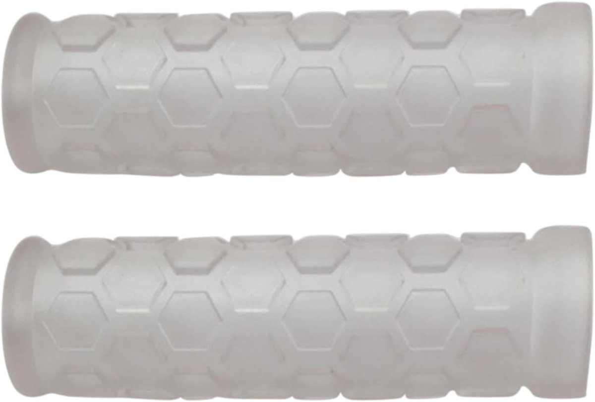 Fietsstuurgrepen - Handvatten Fiets - Comfortabel Fietsen - Antislip Rubber - 22 mm - Transparant
