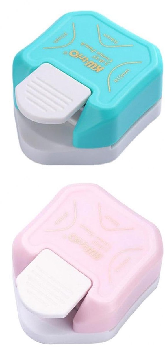 Papier Hoekpons - Hoekronder Snijder - Kaarten Maken - 3-in-1 Maten - 59 x 34 x 70 mm - Niet gespecificeerd