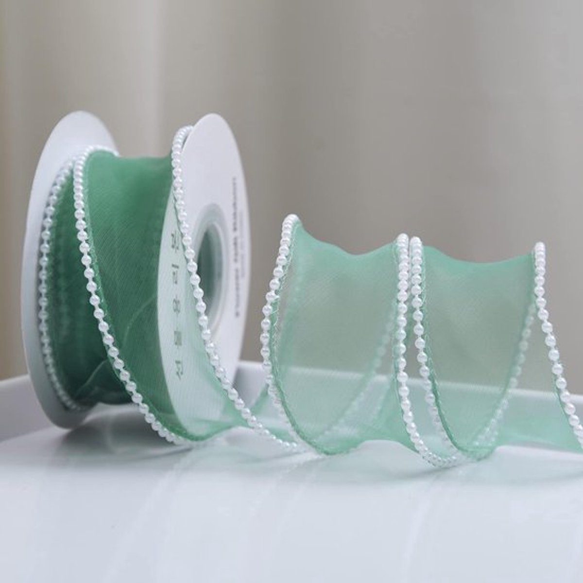 Zeynomax - Organza Parellint - Decoratief Lint - Groen - Bruiloft en Verjaardag