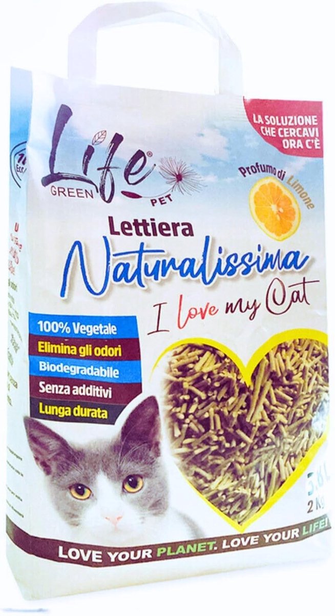 Kattenbakvulling - Plantaardig - Biologisch afbreekbaar - Geurremmend - Voor Katten
