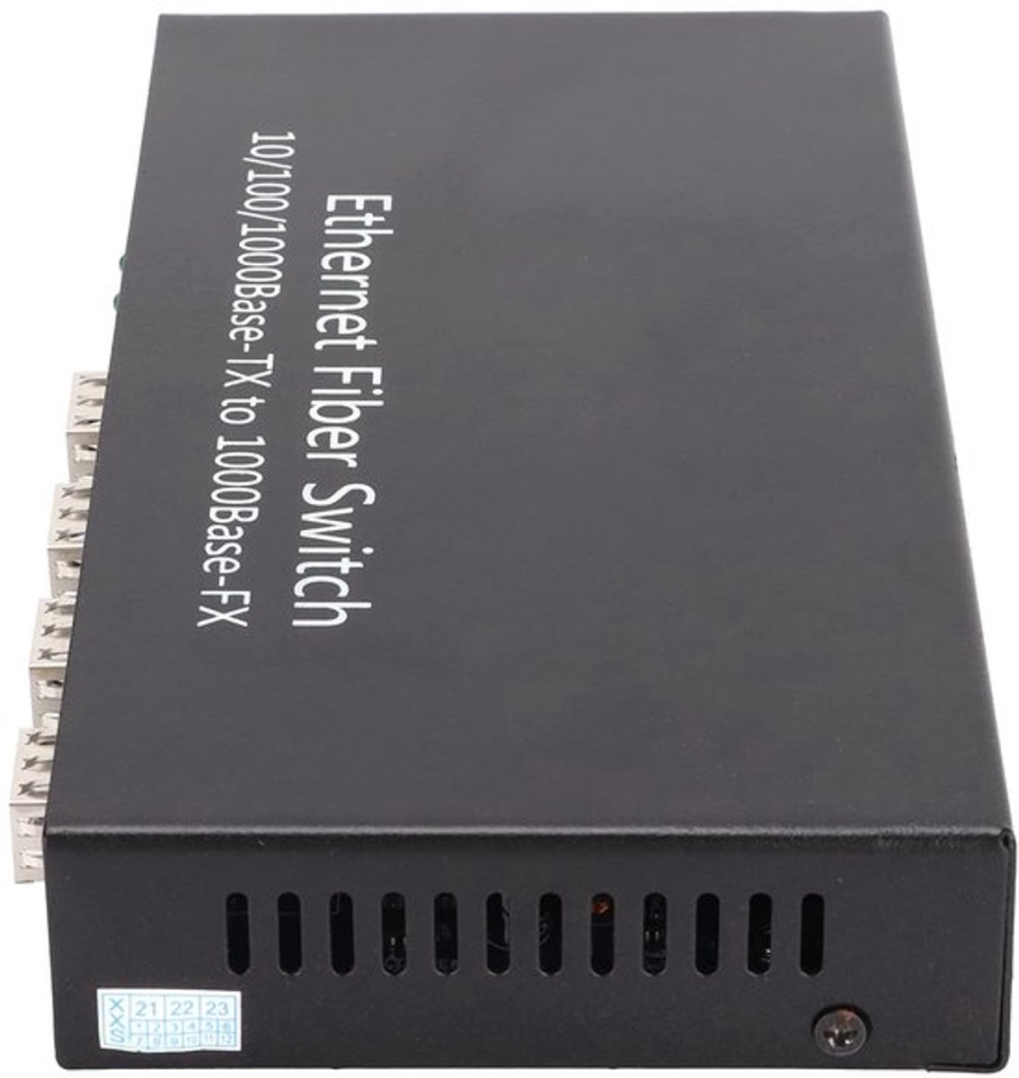 OmGoods - Dailygoody - Ethernet Media Converter - 10/100/1000m Rj45 - 4 Fiber Ports