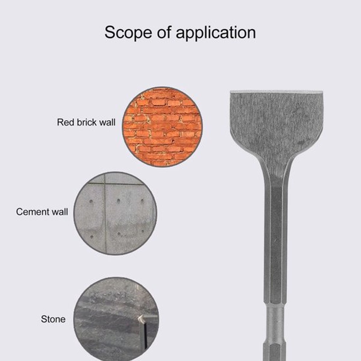 Vt products - Hex Shank Roterende Hamer Beitel - Groefbeitel - Duurzaam en