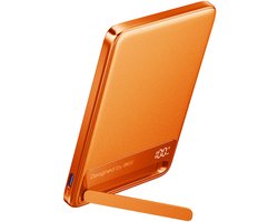 Iniu, Powerbank 10.000 mAh - Geschikt voor MagSafe - Qi2.2 25W - Met Kabel, Oranje