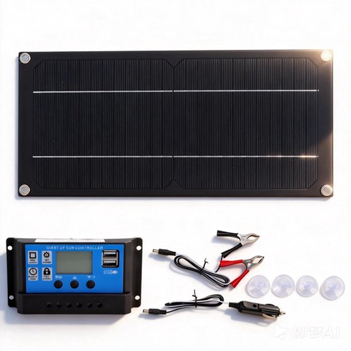 VT Goods Monokristallien Zonnepaneelset 600w Draagbaar