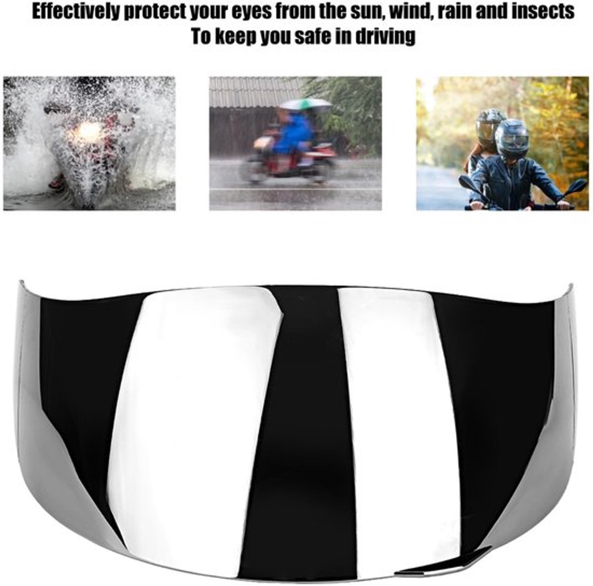 Visor voor motorhelm van polycarbonaat - NTHProducts