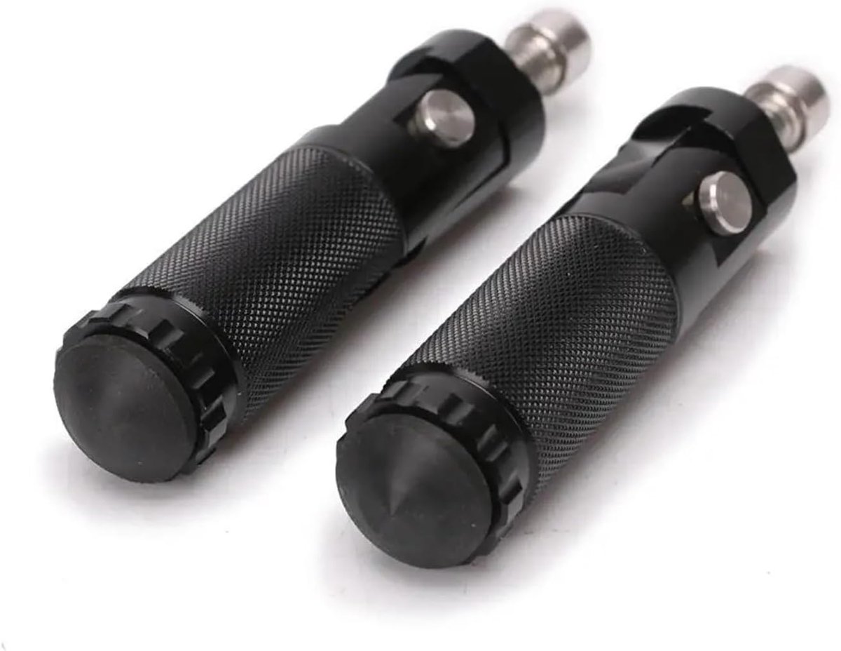Motorfiets Voetsteunen - Treeplanken Set - Comfortabel Rijden - Antislip Ontwerp - 2 Stuks - Zwart