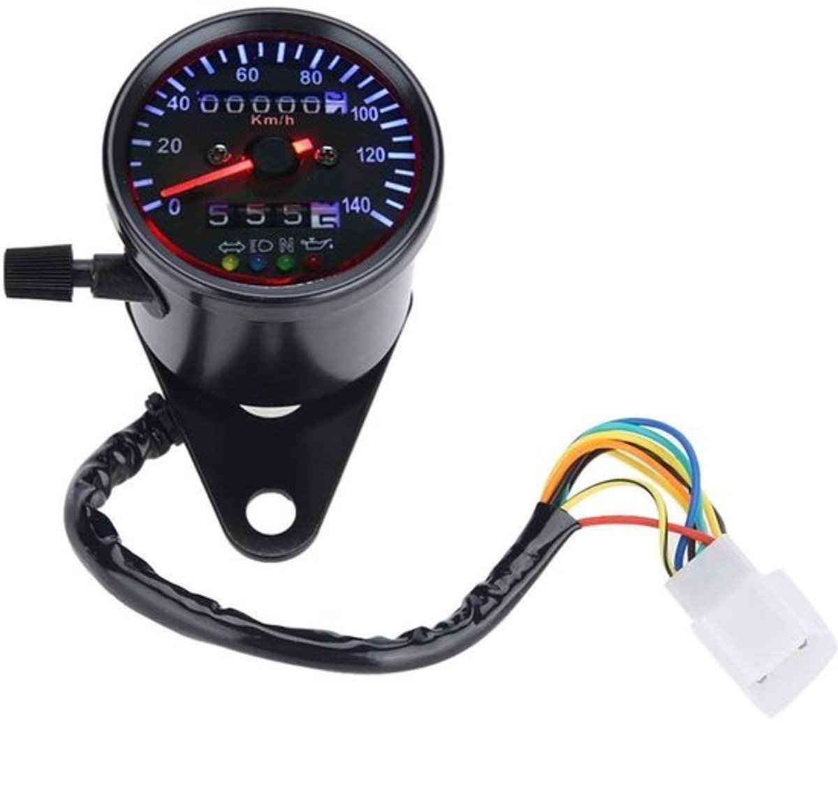 VT Goods - Universele kilometerteller - Motorfiets - LED-achtergrondverlichting