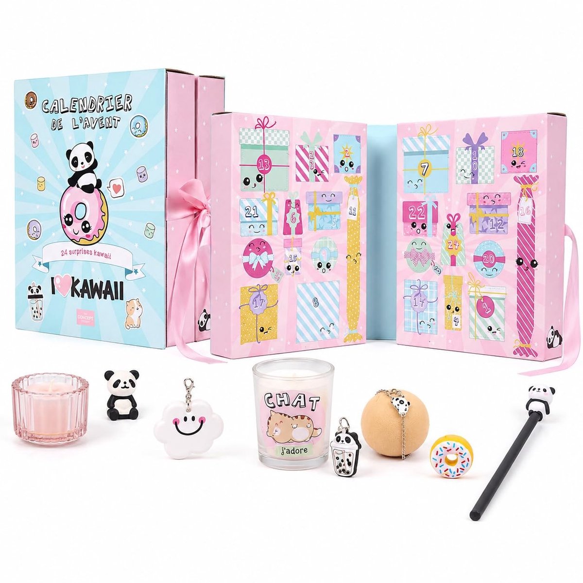 Elzusha - Adventskalender met 24 Kawaii Panda Verrassingen - Kerstcadeau voor Kinderen