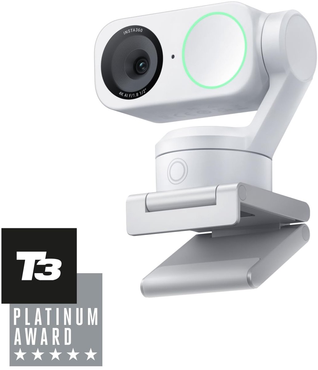 Elzusha - 4K Webcam met AI Tracking en Noise Cancelling Microfoon