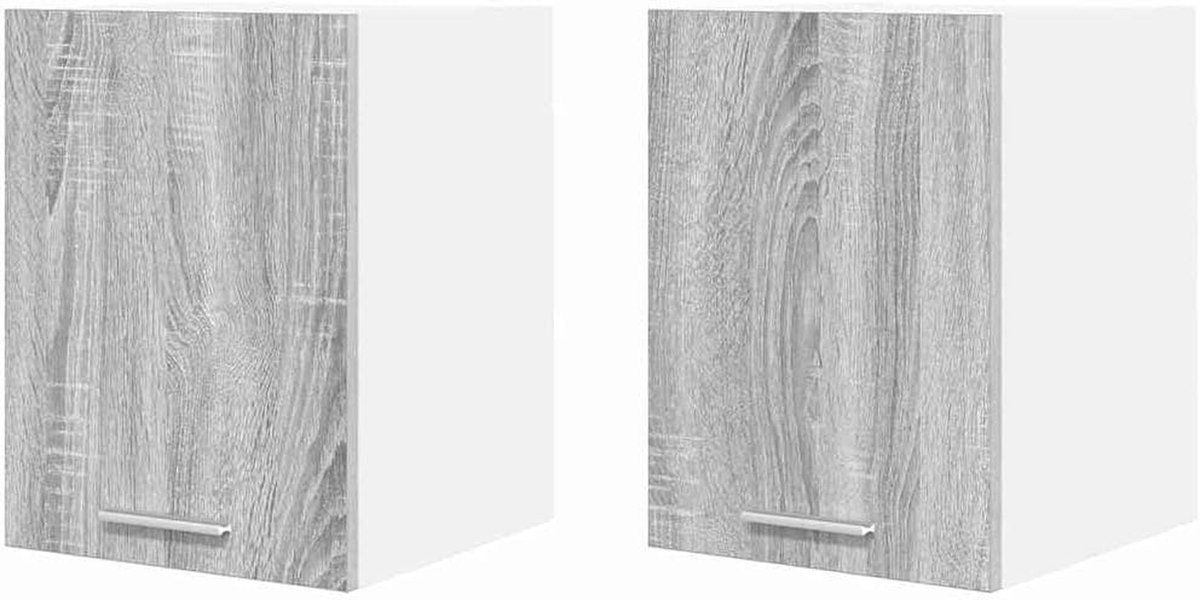 Moderne hangkast - Keukenkast met deur - Keuken organiseren - Duurzaam houtmateriaal - 30 x 31 x 40 cm
