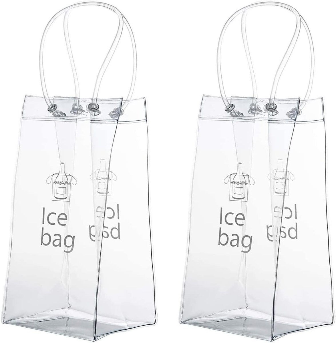 Verkoelende IJs Tas voor Flessen, 2 Stuks, Lekvrije Koeltas voor Champagne en Dranken, Ideaal voor Buiten en Feesten