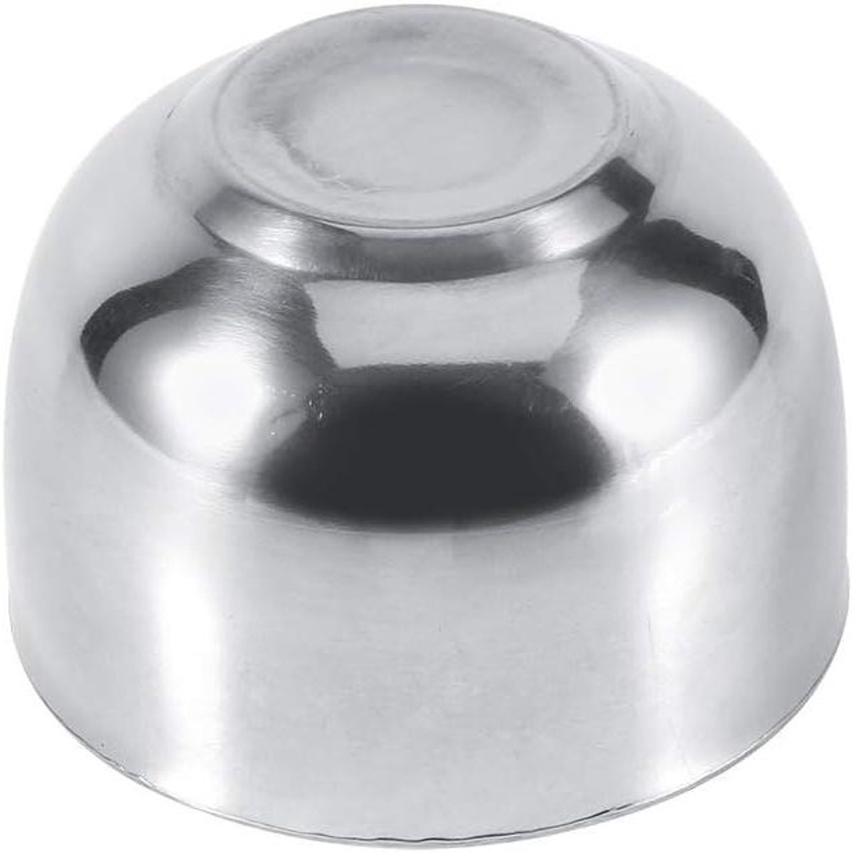 Scheerkom Mannen - Scheerschuim Bakje - Glad Scheren - Roestvrij Staal - Compact Formaat - Zilver