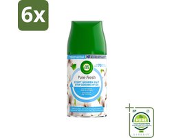 Air Wick Freshmatic Pure Fresh Navulling Zachtheid van Katoen 250 ml - Voordeelverpakking - 6 stuks - Luchtverfrisser - Air Wick