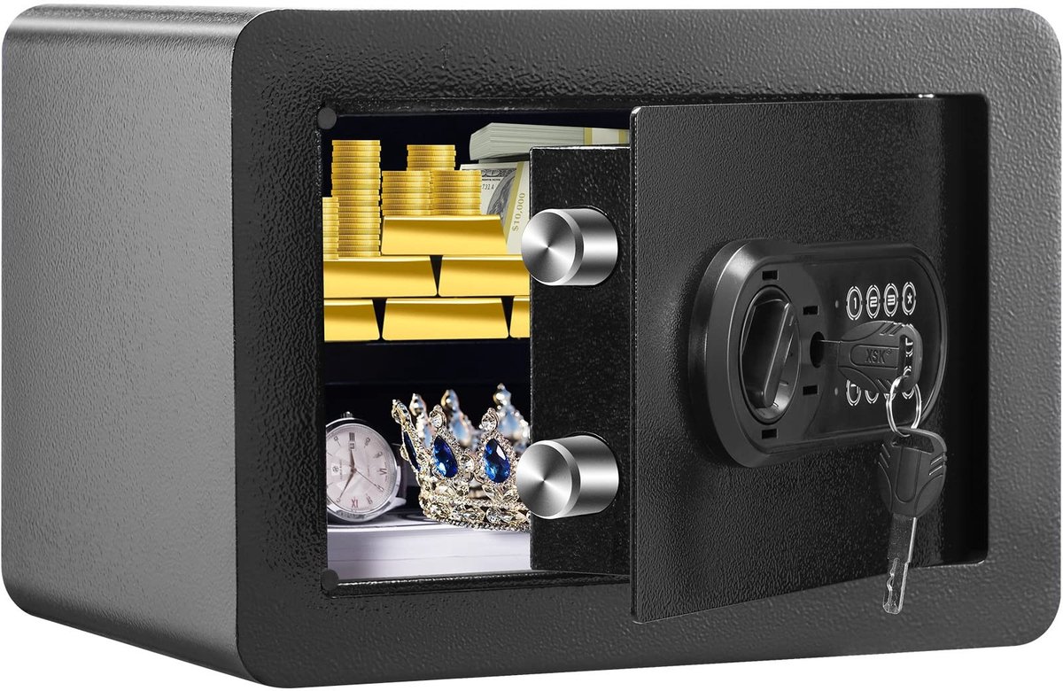 Solidchoice - Digitale Kluis met Alarm en Sleutel