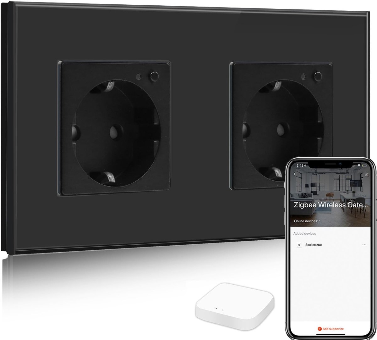 Solidchoice - Slimme ZigBee Power Outlet met Stembediening