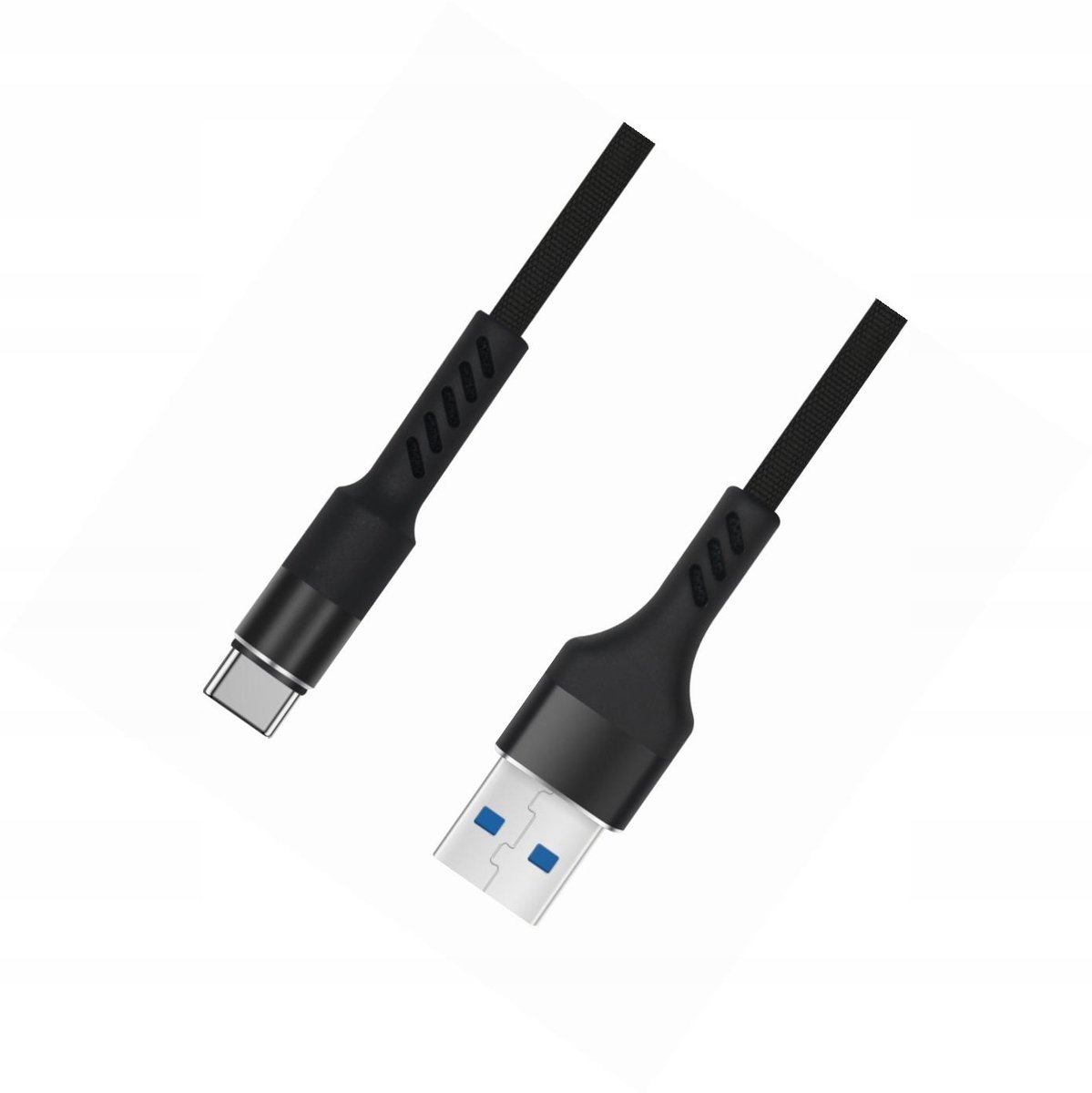 Versterkte USB-C kabel 1m voor Snel Laden - Wit