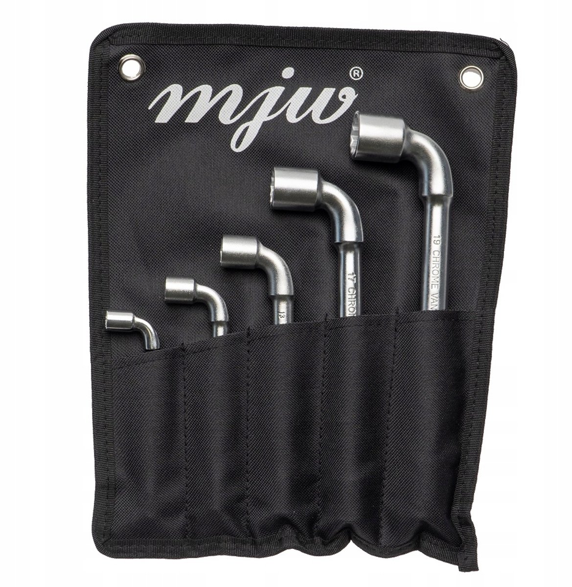 MJW Set pijpsleutels 5 stuks (8-19 mm) met opberghoes