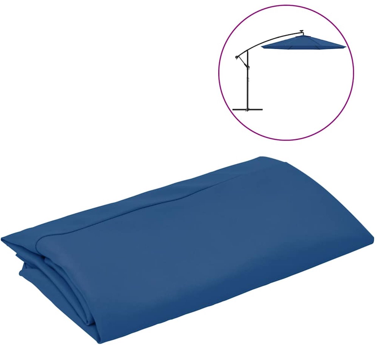 Vidaxl Vervangend Doek 1 Azuurblauw 300 Cm Vervangingsdoek