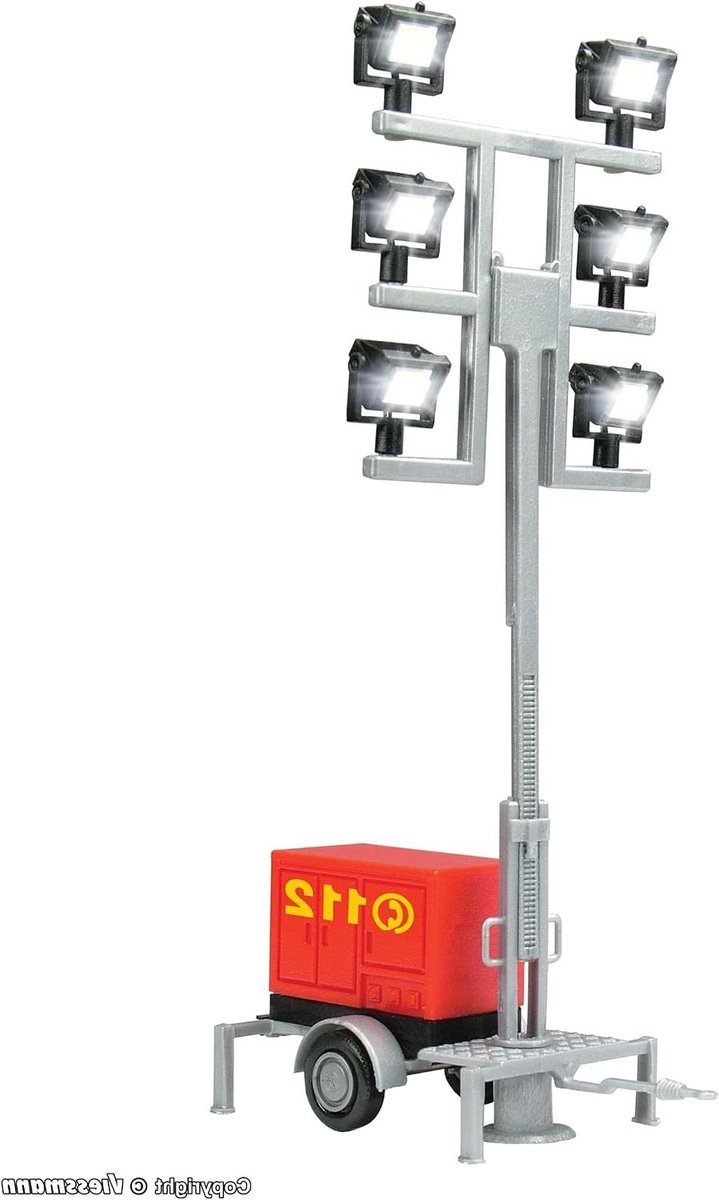 Lichtgiraf Brandweer - Hobby Model - Modelbouw - Verstelbaar Frame - 69-88 mm - Wit