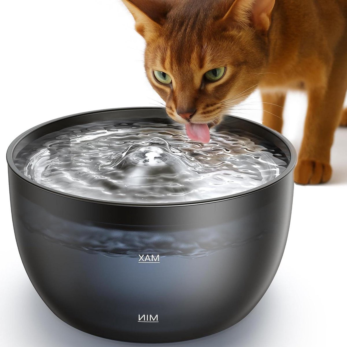 Drinkfontein Katten - Waterbak - Vers Water - Stille Werking - 3 Liter - Zwart