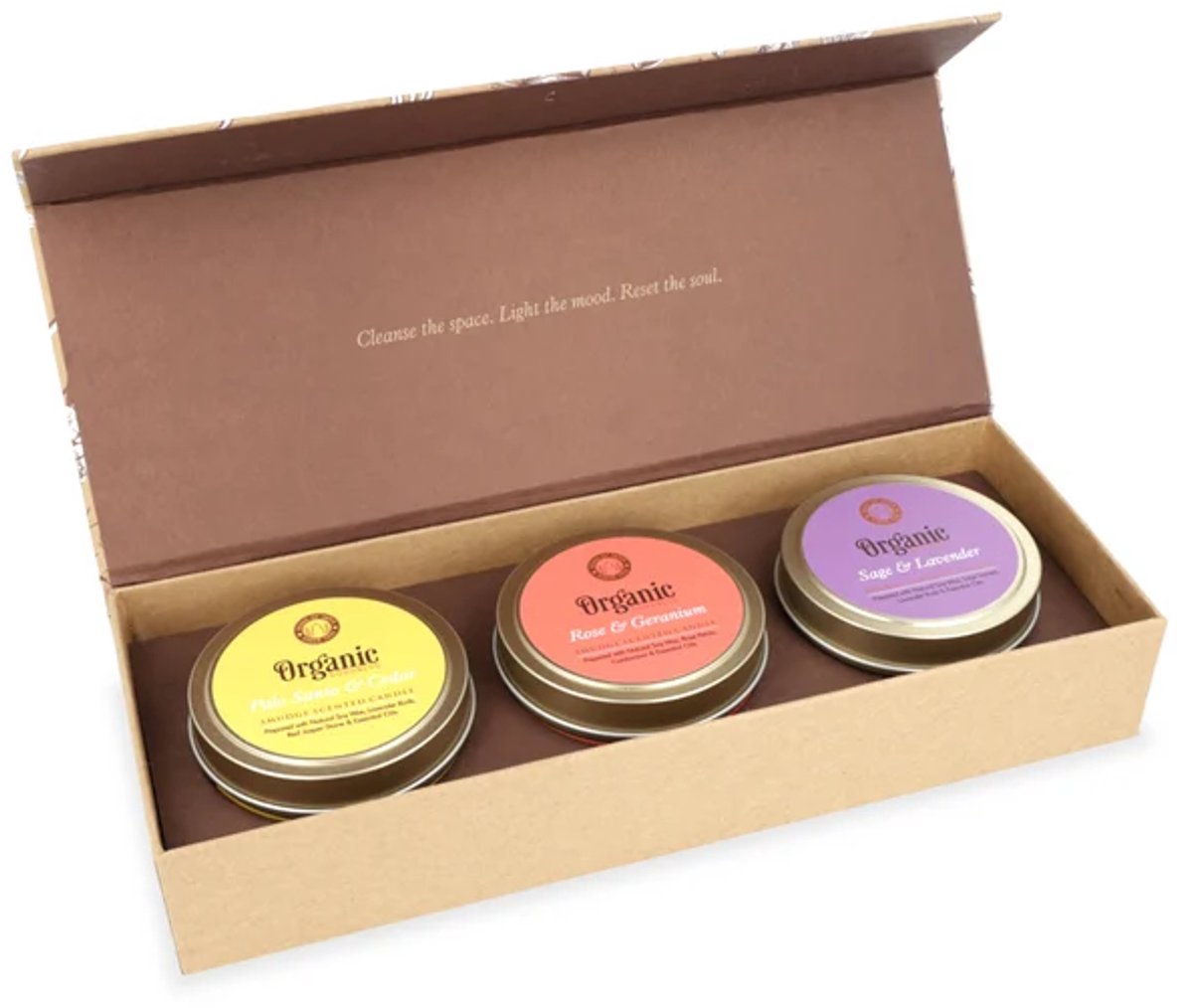 Geurkaars smudge set - Organic Goodness