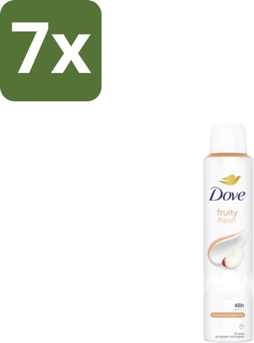 Dove – Deodorant Spray – Fruity Fresh – 200 ml - Bulkverpakking - 7 stuks
