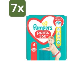 7 x Pampers – Luierbroekjes – Baby Dry Pants Maat 4 – 25 Luiers - Baby Luier - Droge Luier - Luier Voor Baby - Luier Maat 4 - Luier Voor 9-14 Kg