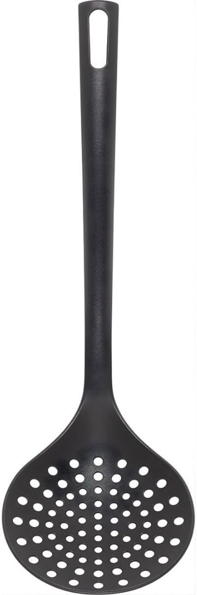 KIRA® Spatel - Met Ophangoog - Zeef - Zwart - 33cm x 9cm x 6cm