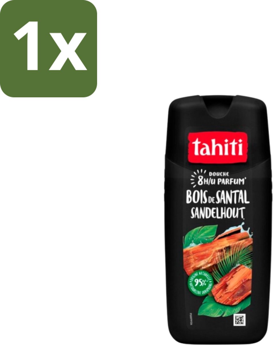 1 x Tahiti – Douchegel – Sandelhout - 315 ml - Douchegel - Sandelhout - Ontspanning - Wellness - Huidverzorging