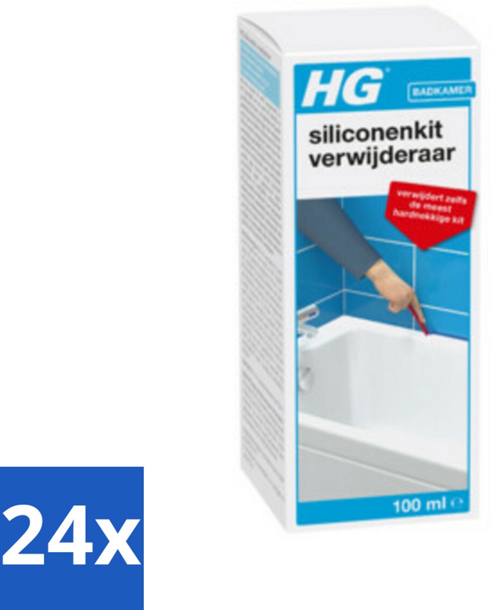 24 x HG Siliconenkit Verwijderaar 100 ml - Siliconenkit Verwijderen - Kitverwijderaar - HG - Badkamers - Kitresten