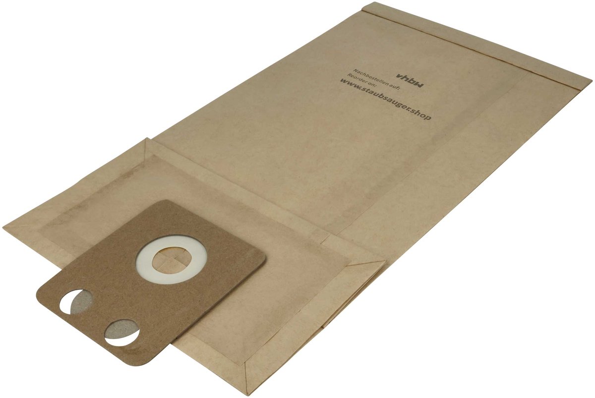 vhbw 30 stuks stofzakken, compatibel met Nilfisk-Alto GD GSN 1010, S 1010, P 2000, S 3020 stofzuigers – 45,3 cm x 22,7 cm, bruin