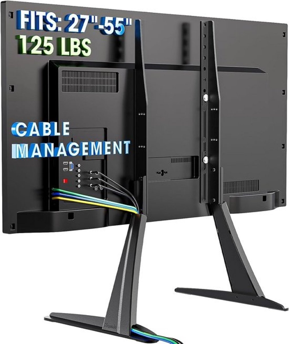 Verstelbare TV-standaard met Kabelmanagement voor 27-55 inch TV's