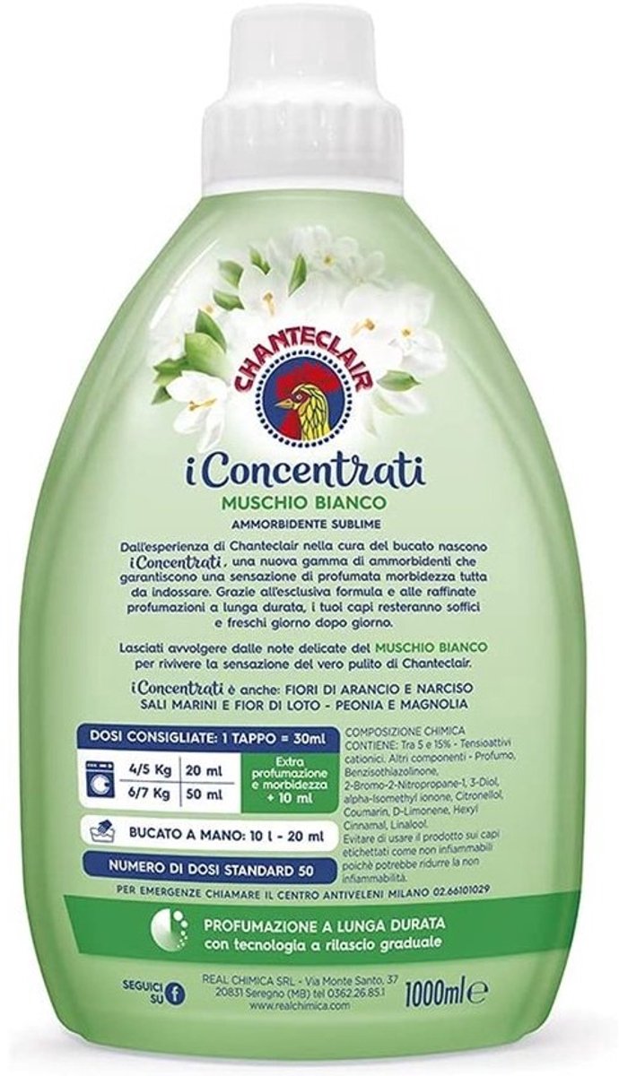 Witte Muskus Wasverzachter 1000 ml - Langdurige Geur & Comfort