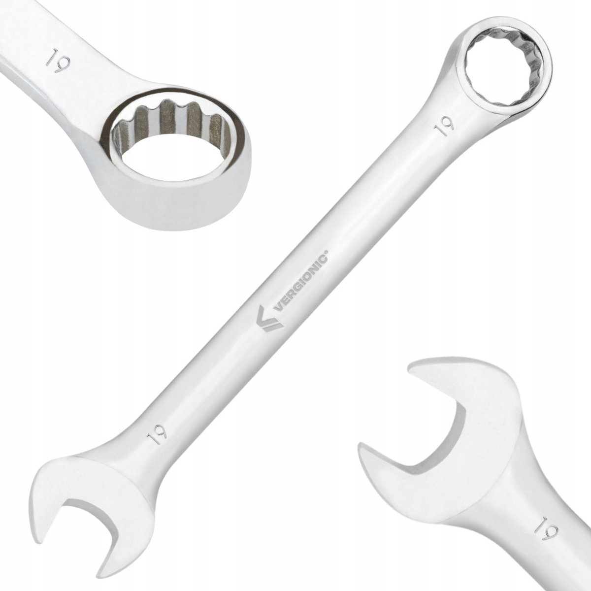 Vergionic Ringsleutel 19 mm - Chroom-Vanadium Staal