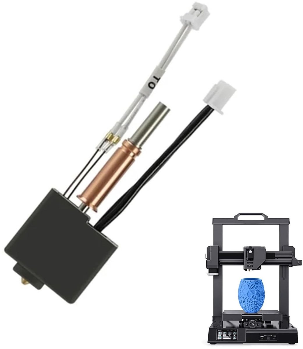 Hotend 3D Printer Printkop met Ceramische Verhittingsmondstuk 0.4 mm en Siliconesok - Verbeter je 3D Prints met Betrouwbare Compatibiliteit en Hoge Kwaliteit