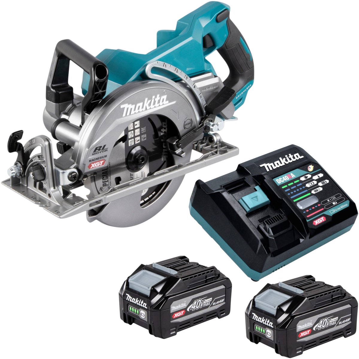 Makita RS 001 GZ accu-handcirkelzaag 40 V max. 185 mm borstelloos solo - zonder accu, zonder oplader