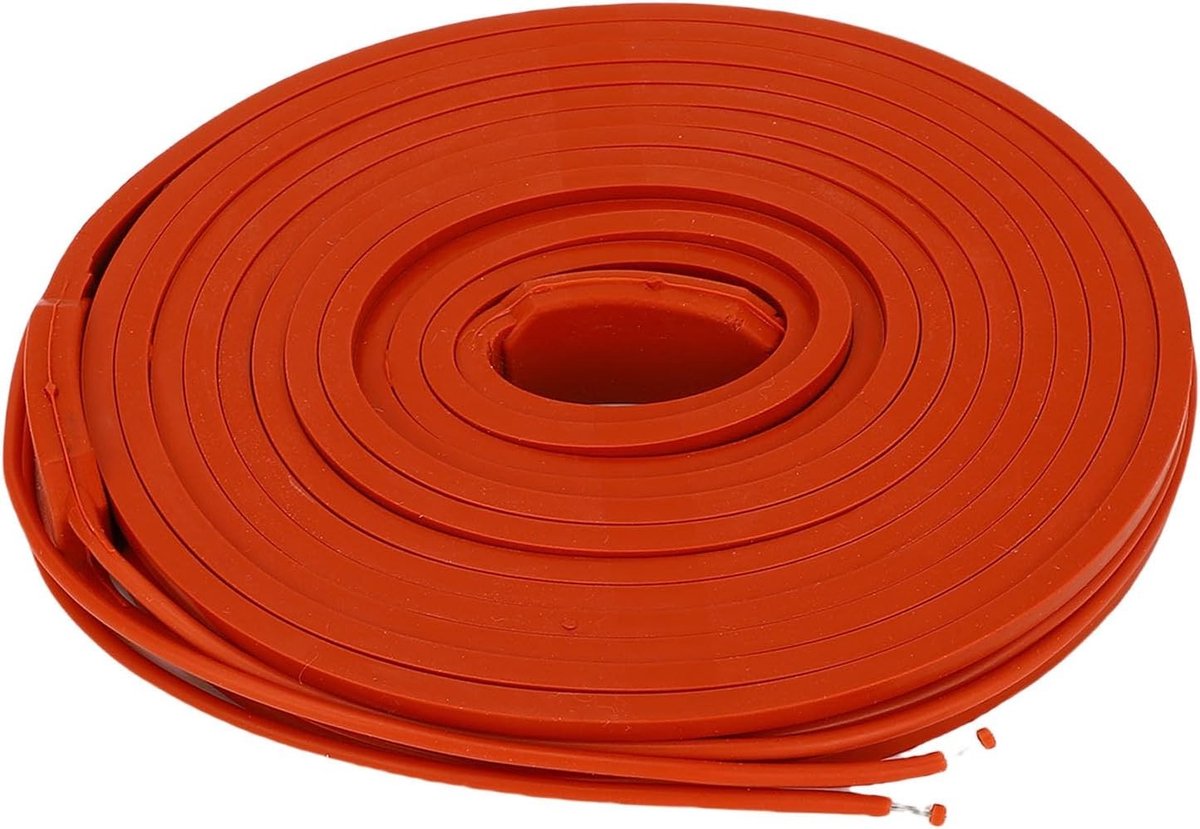 Flexibele Waterdichte Isolerende Elektrische Antivries Wrap voor Metalen en Plastieken Waterleidingen, 15x3000mm, Ideaal voor Verwarming en Bescherming van Pijpen