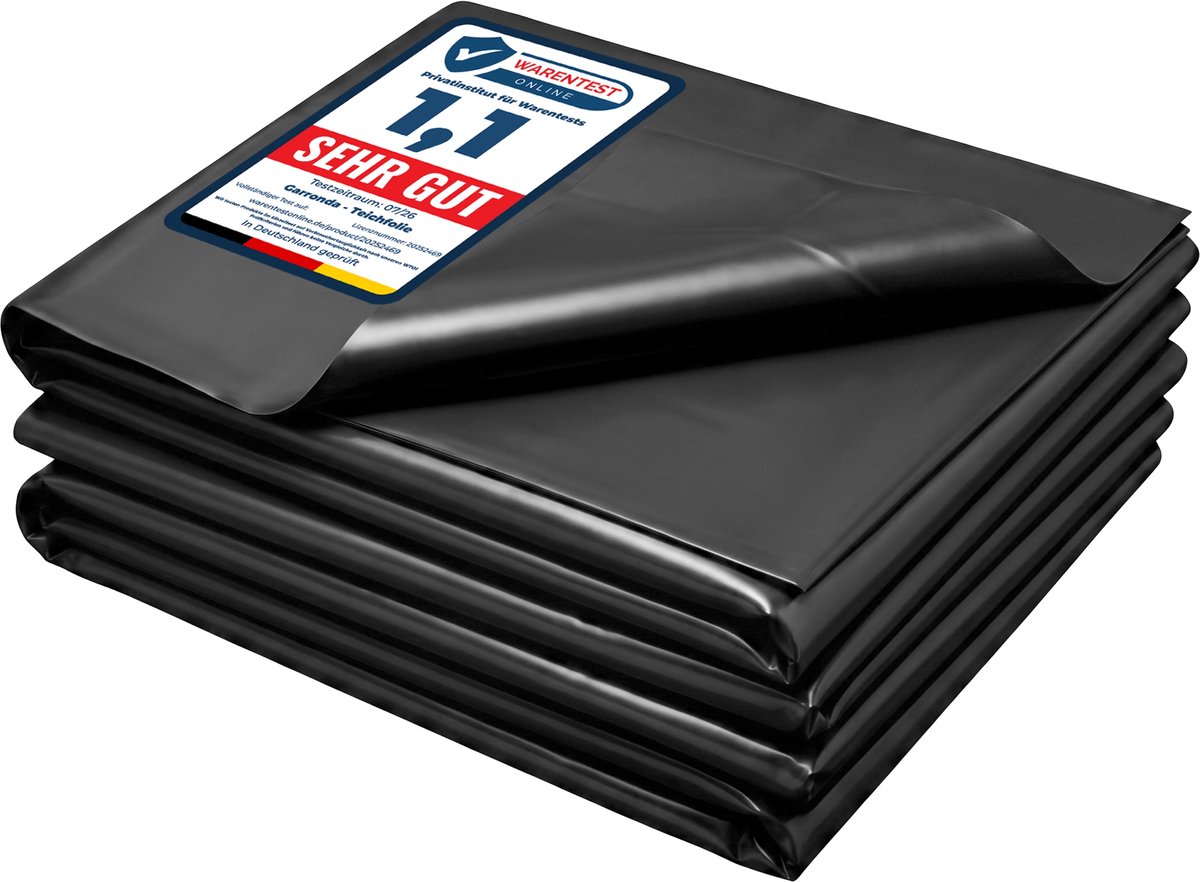 Garronda Vijverfolie 6 x 8 m PE 0,5 mm UV-bestendig 3-laags GD-0257