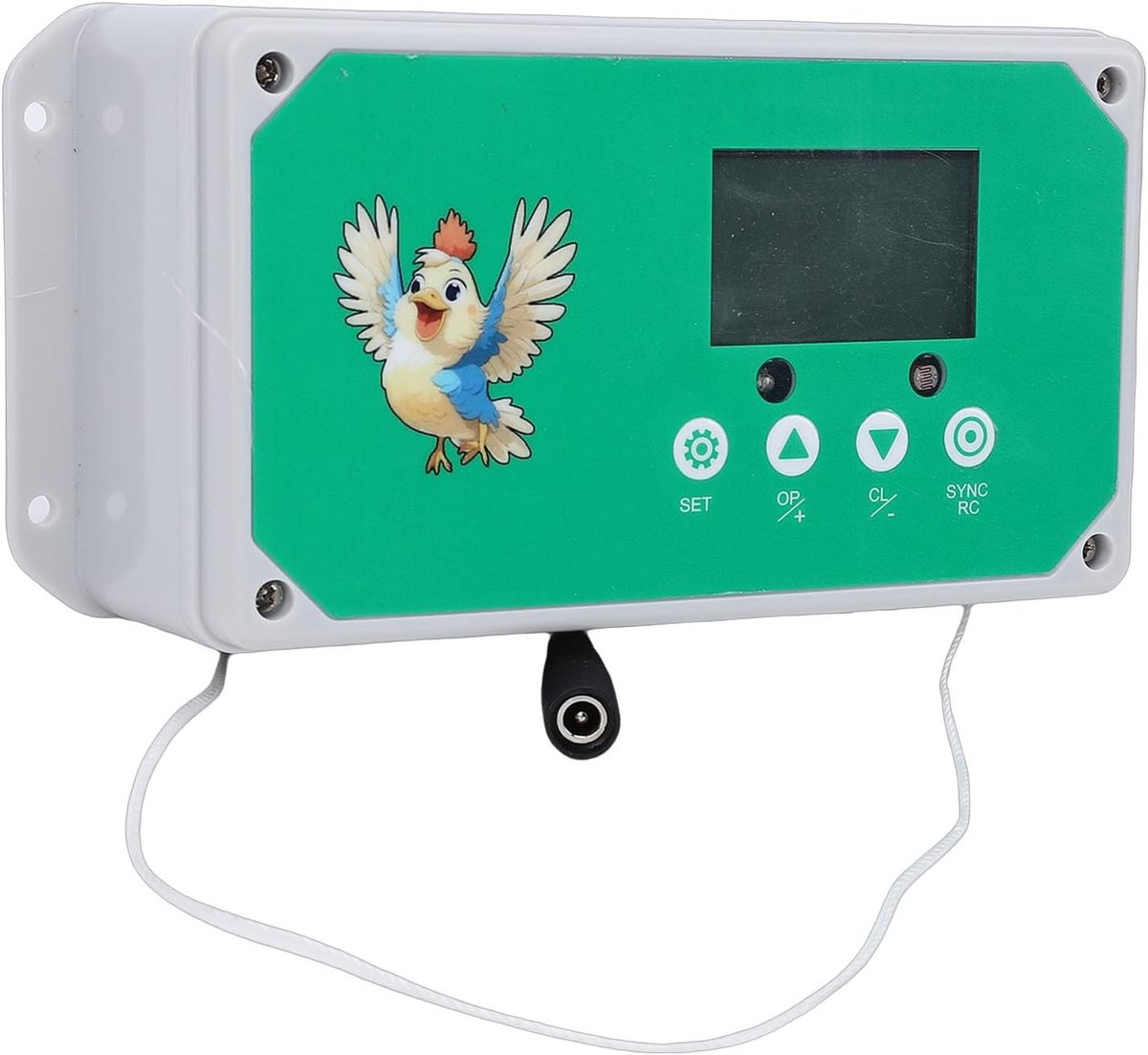 Programmeertbare automatische deur voor kippenhok met timer en afstandsbediening, waterdicht en LED-display, ideaal voor pluimvee en dierenverblijven